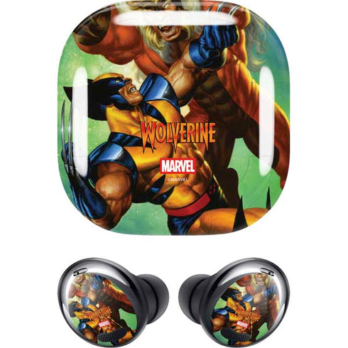 Marvel X-Men Wolverine Vs Sabretooth Galaxy Buds Pro Skin